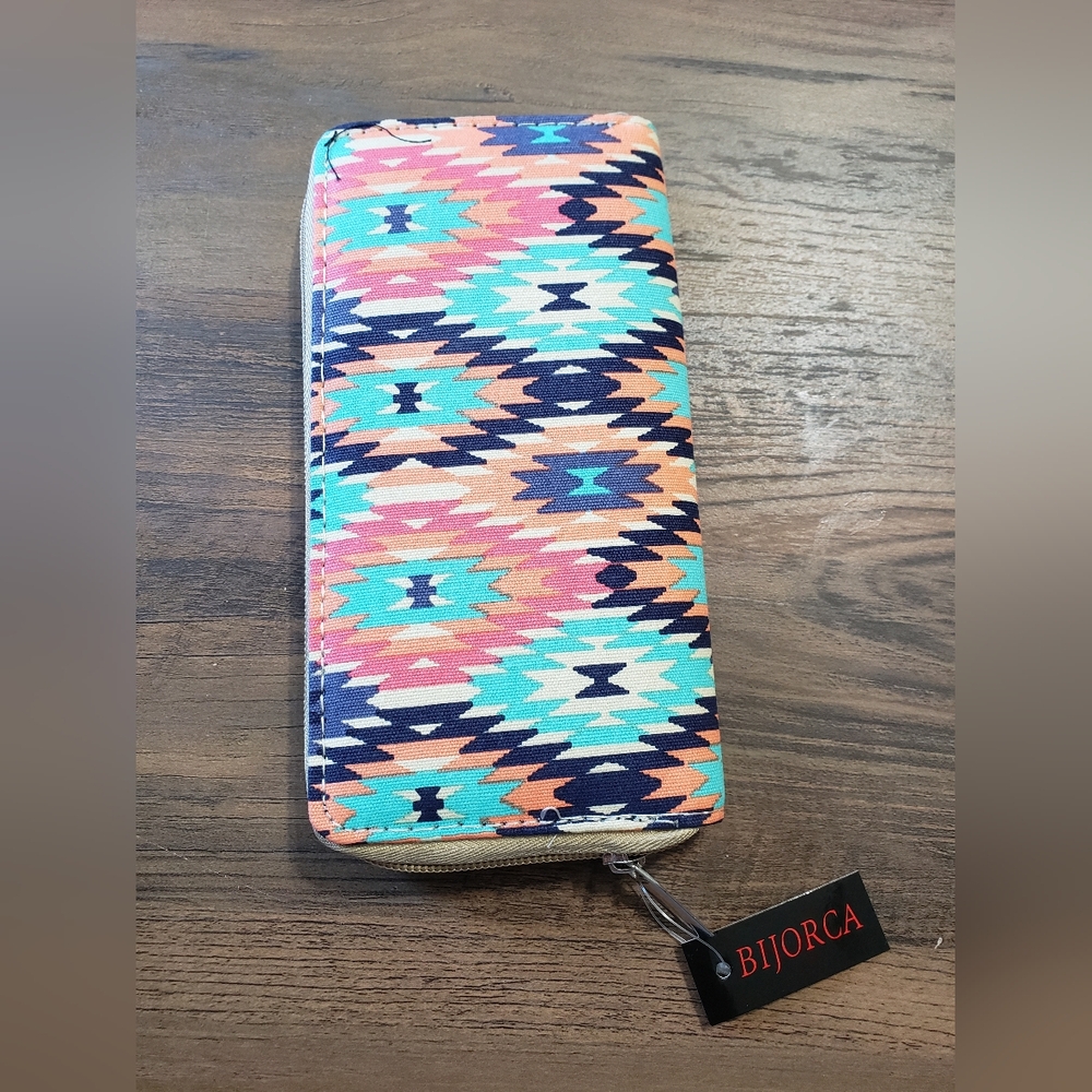 Bijorca Multicolor Patterned Wallet